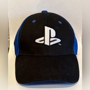 PlayStation Logo PS SnapBack Hat Baseball Hat Black Blue
